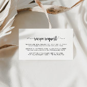 Carte de demande de recette de mariage en calligra