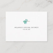 Carte de demande de recette de mariage succulente (Dos)