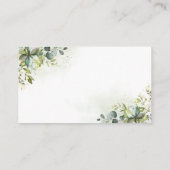 Carte de demande de recette de verdure (Dos)