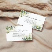 Carte de demande de recette de verdure