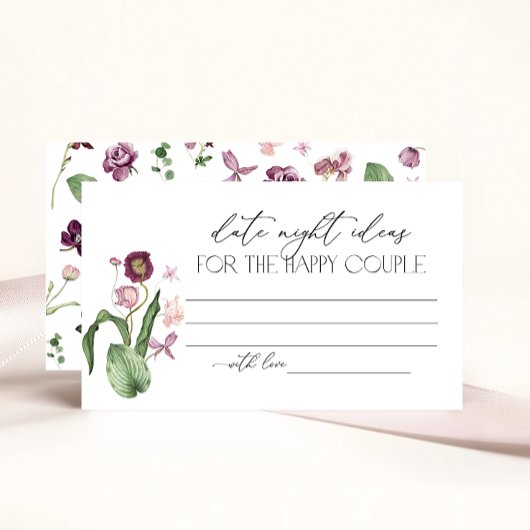 Carte de demande de recette pour la douche de la m