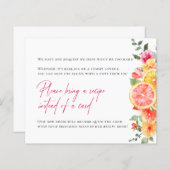 Carte de demande de recette pour les fleurs de fêt (Devant / Derrière)