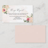 Carte de demande de recette pour les fleurs de piv (Devant / Derrière)