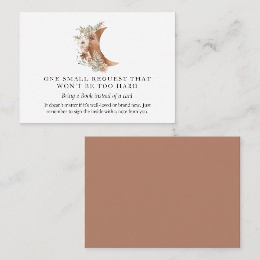 Carte de demande de réservation Boho Terracotta Mo (Devant / Derrière)