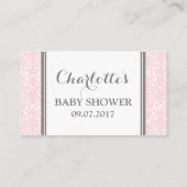 Carte de demande de réservation de Baby shower Blu (Dos)