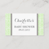 Carte de demande de réservation de Baby shower Min (Dos)
