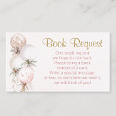 Carte de demande de réservation de ballons pour fi