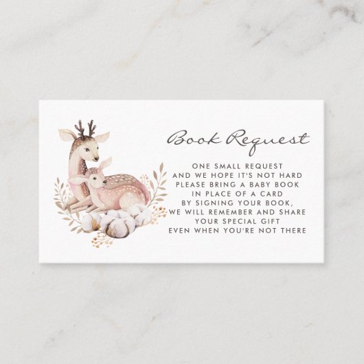 Carte de demande de réservation pour les cerfs de  (Devant)