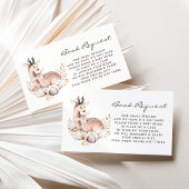 Carte de demande de réservation pour les cerfs de 