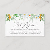 Carte de demande de réservation pour les orchidées (Devant)