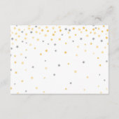 Carte de demande de réservation Twinkle Little Sta (Dos)