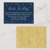 Carte de demande de réservation Twinkle Star Navy  (Devant / Derrière)