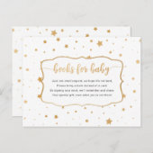 Carte de demande de réservation White Gold Star Co (Devant / Derrière)