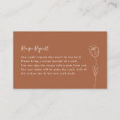 Carte de demande de Rose de ligne de lunettes (Devant)