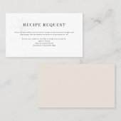 Carte de demande de Rose illustrée (Devant / Derrière)