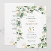 Carte de demande de surprise pour 85e anniversaire (Devant / Derrière)