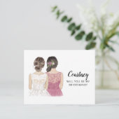 Carte de demande de témoin de mariage (Debout devant)