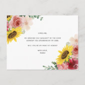 carte de demande de témoin de mariage (Dos)