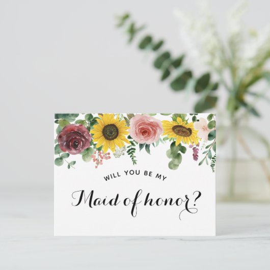 carte de demande de témoin de mariage (Debout devant)