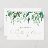 Carte de demande de témoin de mariage (Devant / Derrière)