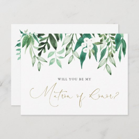 Carte de demande de témoin de mariage (Devant / Derrière)