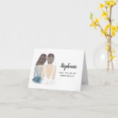 Carte de demande de témoin de mariage (Fleur jaune)