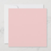 Carte de demande de témoin de mariage chic rose à  (Dos)