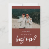 Carte de demande de témoin de mariage en terre cui (Devant)