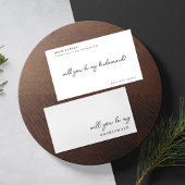 Carte de demande de témoin délicate : Veux-tu être