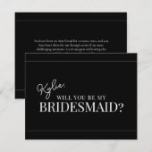 Carte de demande de témoin moderne (Devant / Derrière)