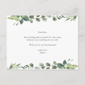 Carte de demande de témoin "Veux-tu être ma demois (Dos)