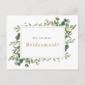 Carte de demande de témoin "Veux-tu être ma demois (Devant)