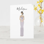 Carte de demande demoiselle d'honneur (Fleur jaune)