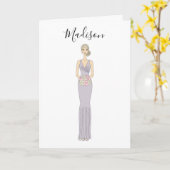 Carte de demande demoiselle d'honneur (Fleur jaune)