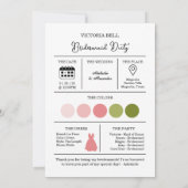 Carte de demande demoiselle d'honneur de mariage a (Dos)