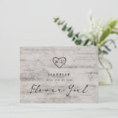 Carte de Demande Demoiselle d'Honneur Gravée "Swee (Debout devant)