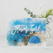 Carte de demande demoiselle d'honneur Grèce (Debout devant)