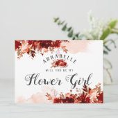 Carte de demande demoiselle d'honneur Rustic Beaut (Debout devant)