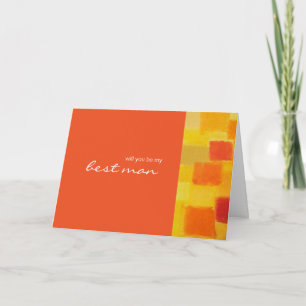 Carte de demande d'être mon meilleur homme pour ta