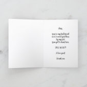 Carte de demande d'homme d'honneur (Intérieur)