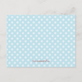 Carte de demande d'insertion de Baby shower bleu m (Dos)