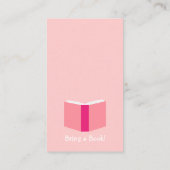 Carte de demande d'insertion de carnet de baby sho (Dos)