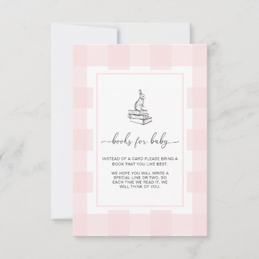 Carte de demande d'insertion de livres Lapin Gingh (Devant)