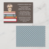 Carte de demande d'insertion du carnet de Baby sho (Devant / Derrière)