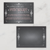 Carte de demande d'insertion du carnet de Baby sho (Devant / Derrière)