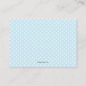 Carte de demande d'insertion du livre de Baby show (Dos)