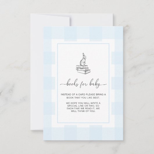 Carte de demande d'insertion pour les livres Blue  (Devant)