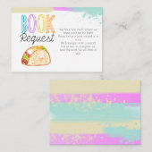Carte de demande du baby shower Cute Fiesta taco (Devant / Derrière)
