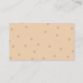 Carte de demande du cahier de baby showers mignonn (Dos)