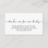 Carte de demande du cahier de baby showers mignonn (Devant)